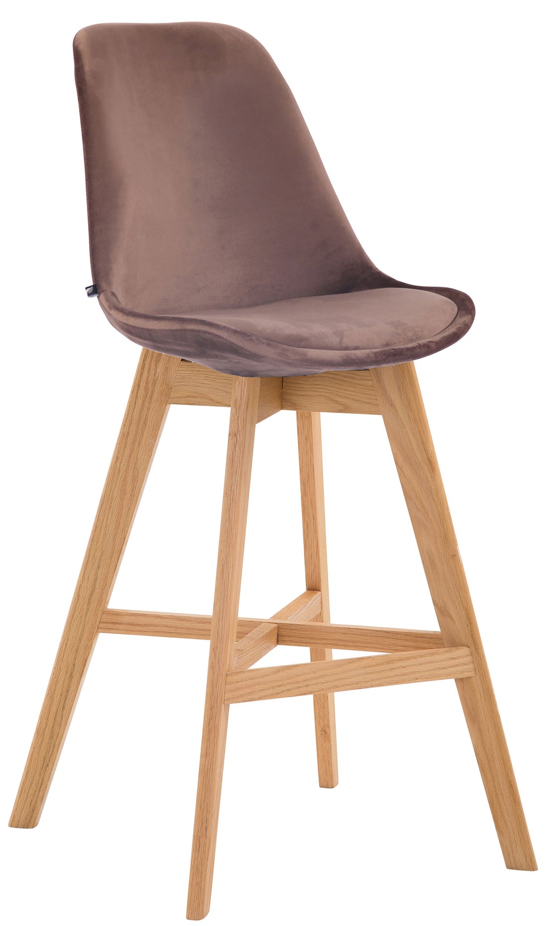 Barkruk Fluweel - Stijlvolle Kruk - Modern Design & Comfortabel Kleur bruin