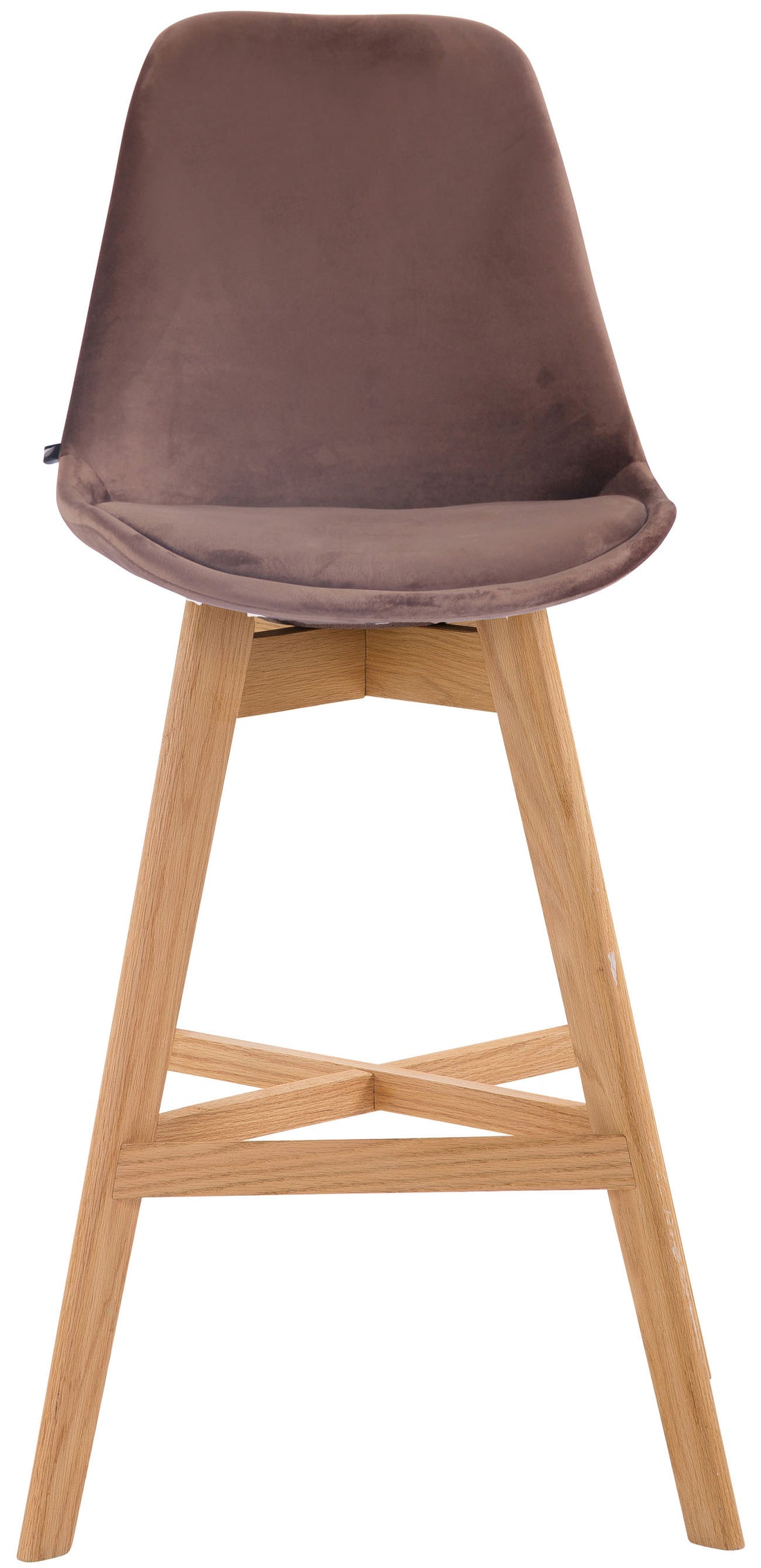 Barkruk Fluweel - Stijlvolle Kruk - Modern Design & Comfortabel Kleur bruin