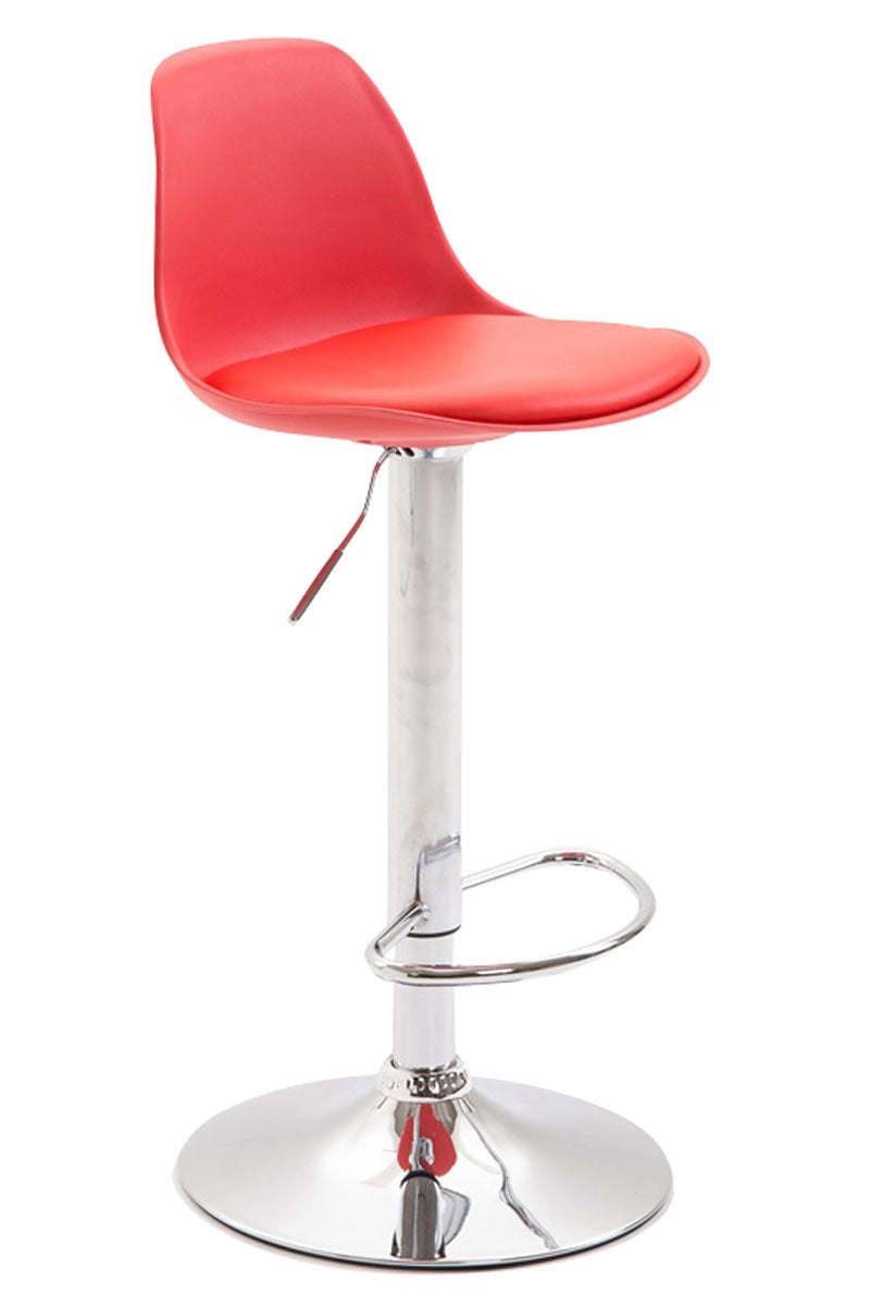 Verstelbare Barkruk - Tabouret - Comfort & Ergonomie, Kunststof & Metaal Design Kleur rood