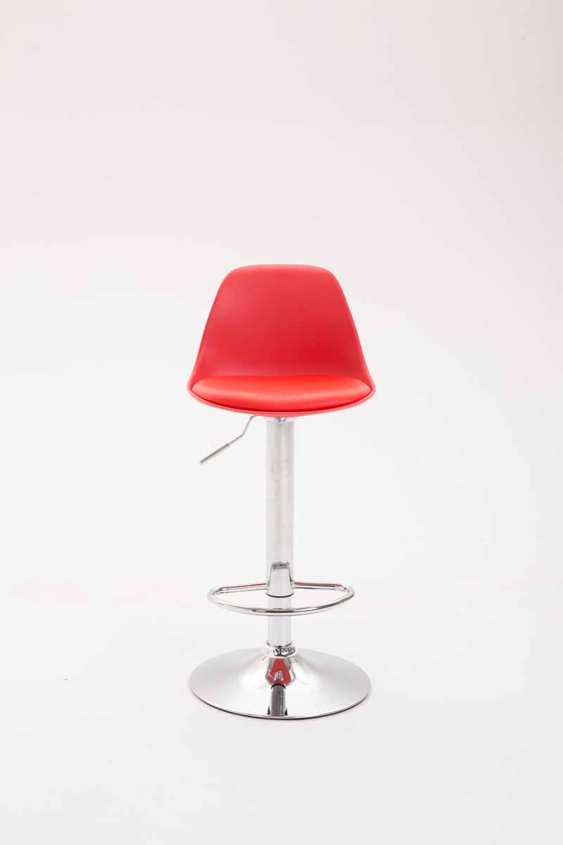 Verstelbare Barkruk - Tabouret - Comfort & Ergonomie, Kunststof & Metaal Design Kleur rood