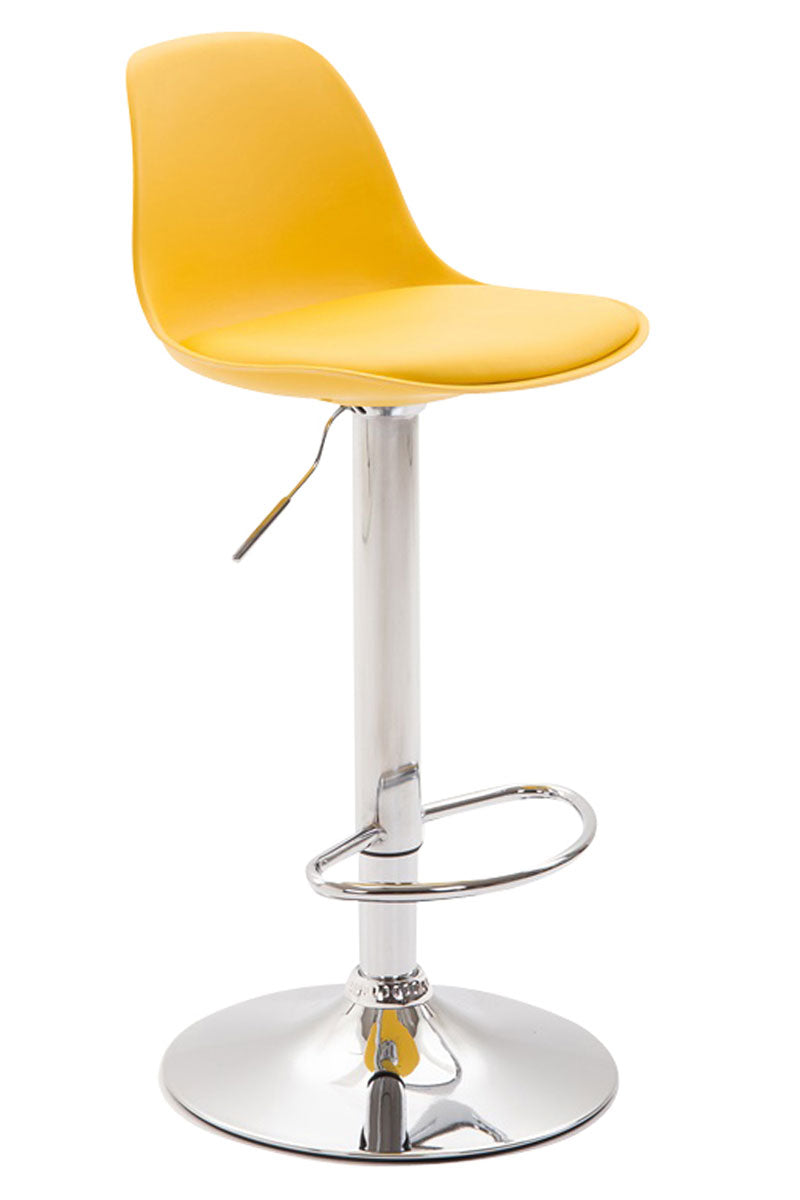 Elegante barkruk - Design Kruk - Verstelbare Zithoogte voor Optimaal Comfort Kleur geel