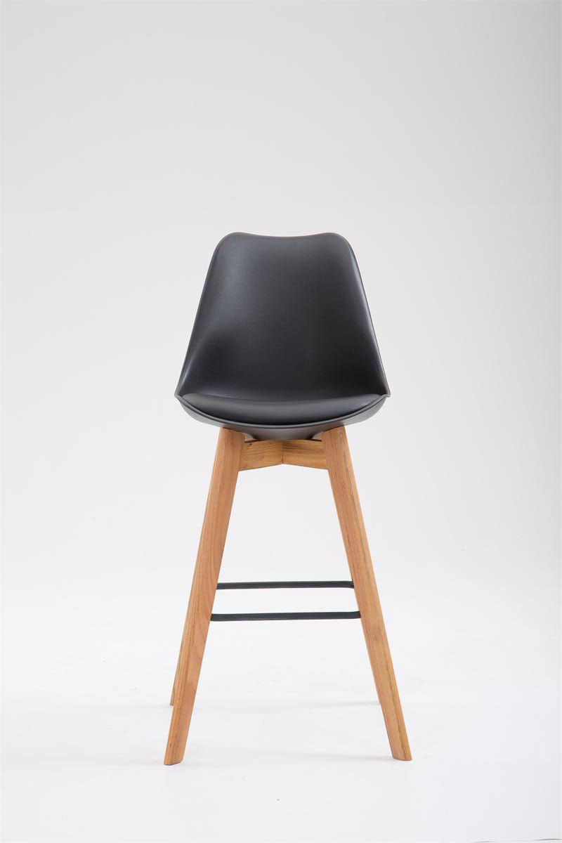 Barkruk - Hoge Stoel - Uitstekend Zitcomfort, Modern Design Kleur zwart