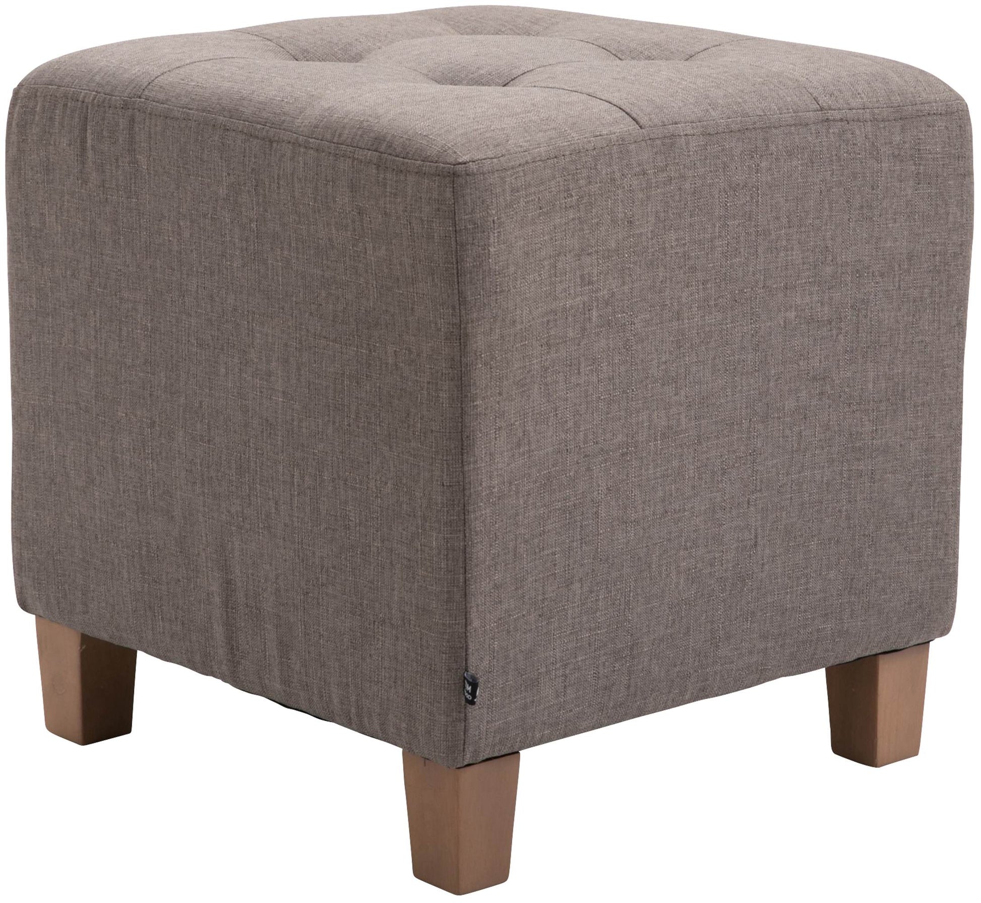 Zitkruk, Poef - Moderne Elegant Design met Duurzame Stofbekleding, Comfort en Stevigheid Kleur taupe