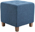 Zitkruk, Poef - Moderne Elegant Design met Duurzame Stofbekleding, Comfort en Stevigheid Kleur blauw