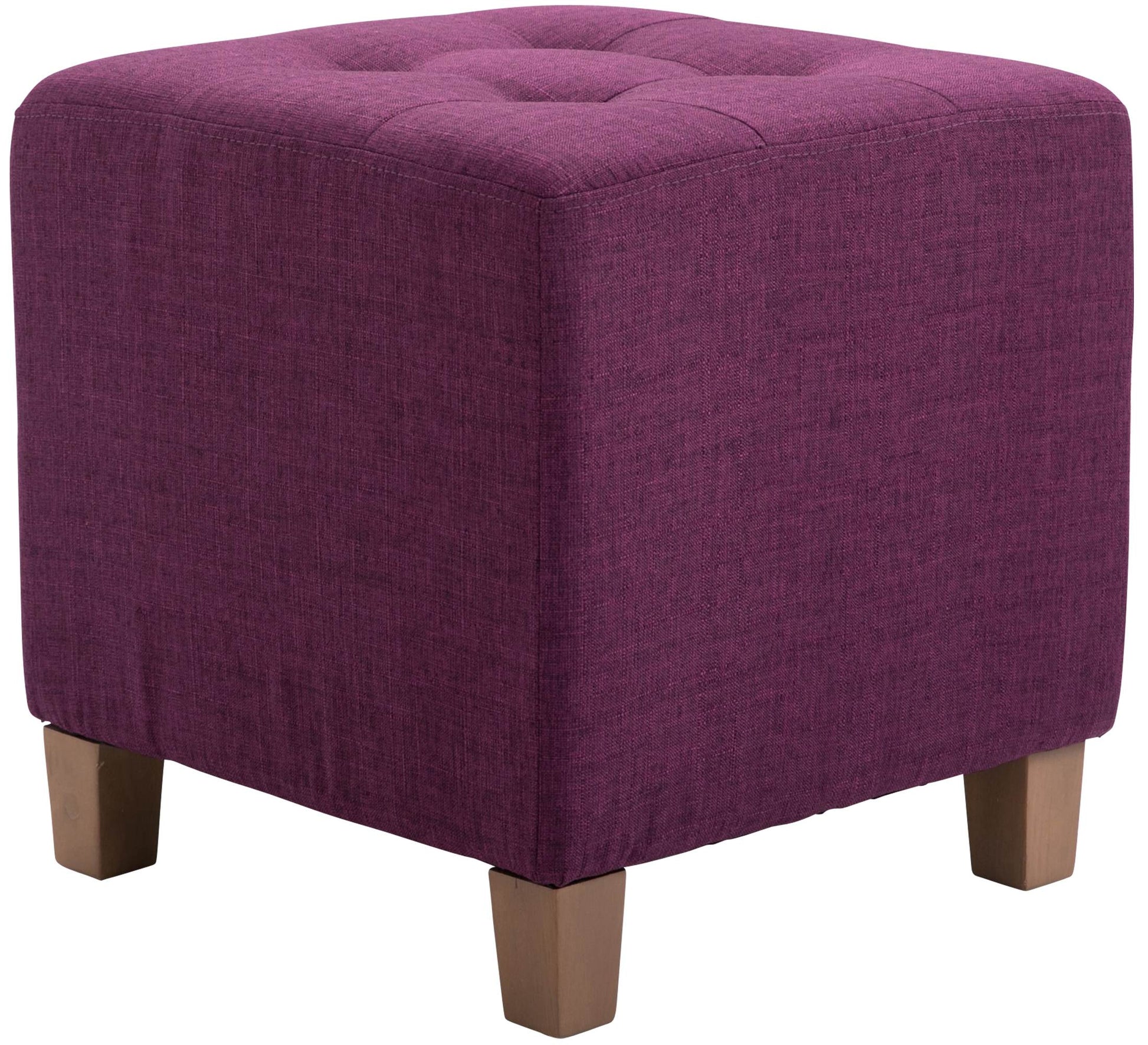 Zitkruk, Poef - Moderne Elegant Design met Duurzame Stofbekleding, Comfort en Stevigheid Kleur lila