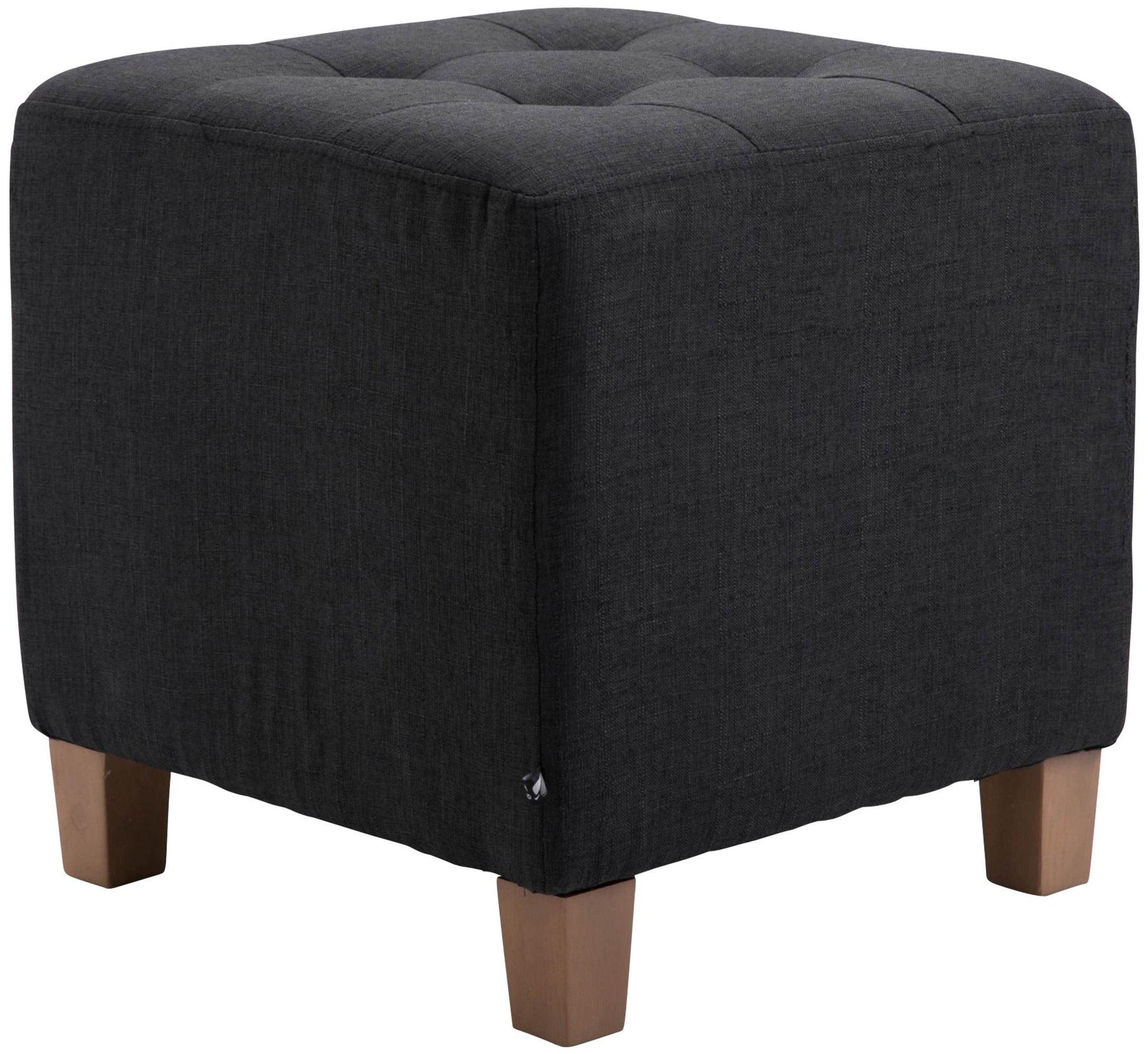 Zitkruk, Poef - Moderne Elegant Design met Duurzame Stofbekleding, Comfort en Stevigheid Kleur zwart