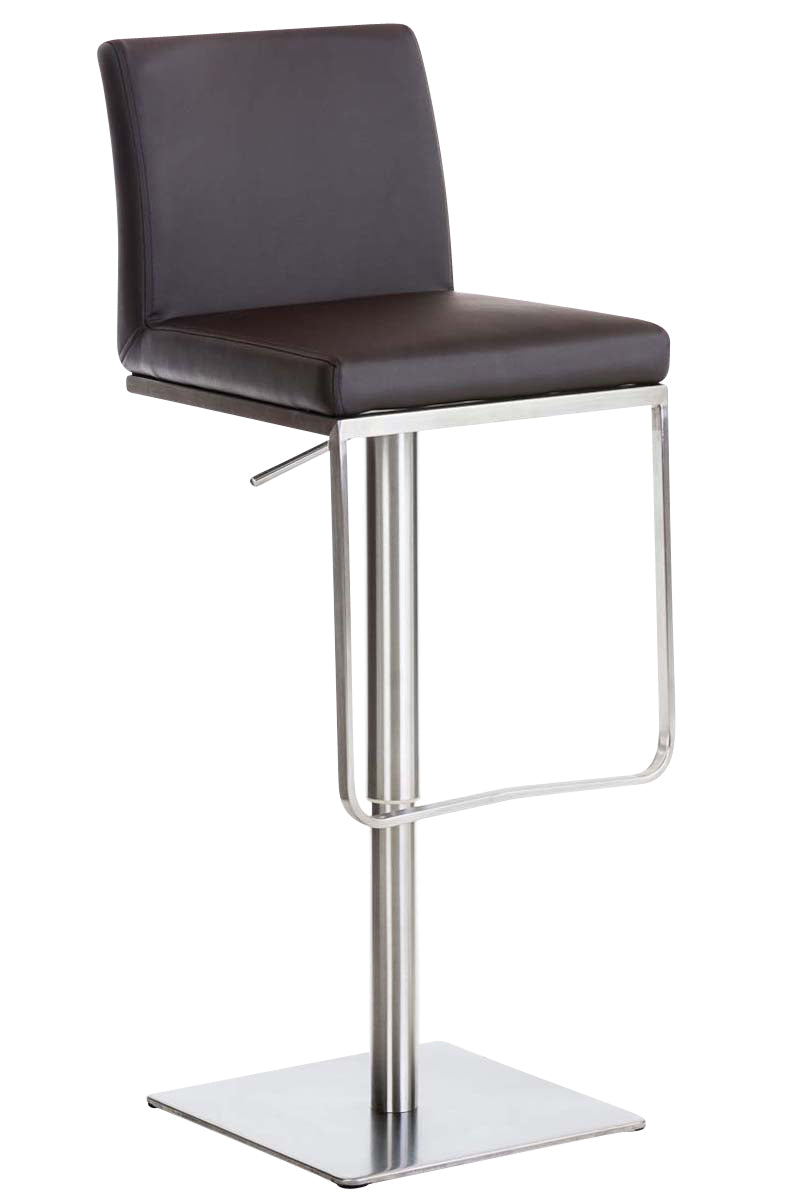 Klassieke Barkruk - Design Kruk - Verstelbare Hoogte, Comfortabele Zitervaring Kleur bruin