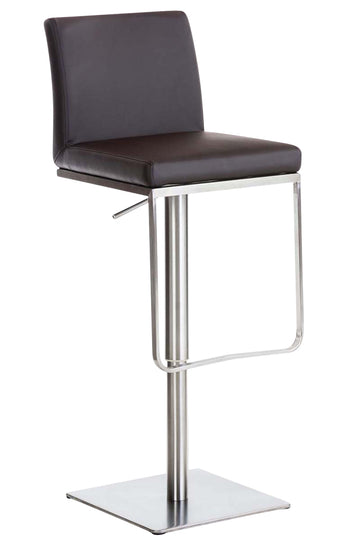 Klassieke Barkruk - Design Kruk - Verstelbare Hoogte, Comfortabele Zitervaring Kleur bruin