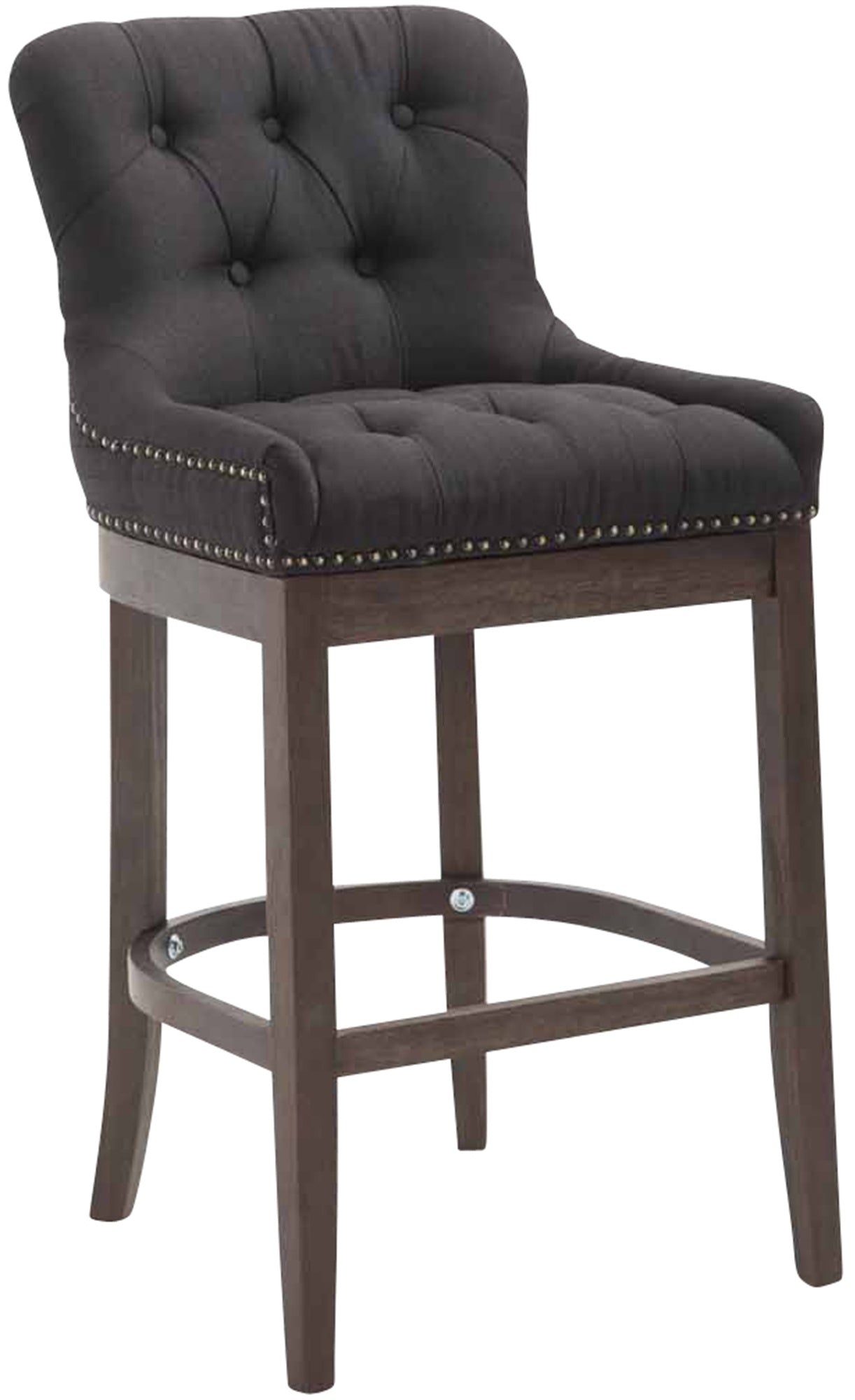 Stoffen Barkruk - Kruk - Hoog zitcomfort, Slijtvast Stof Kleur zwart