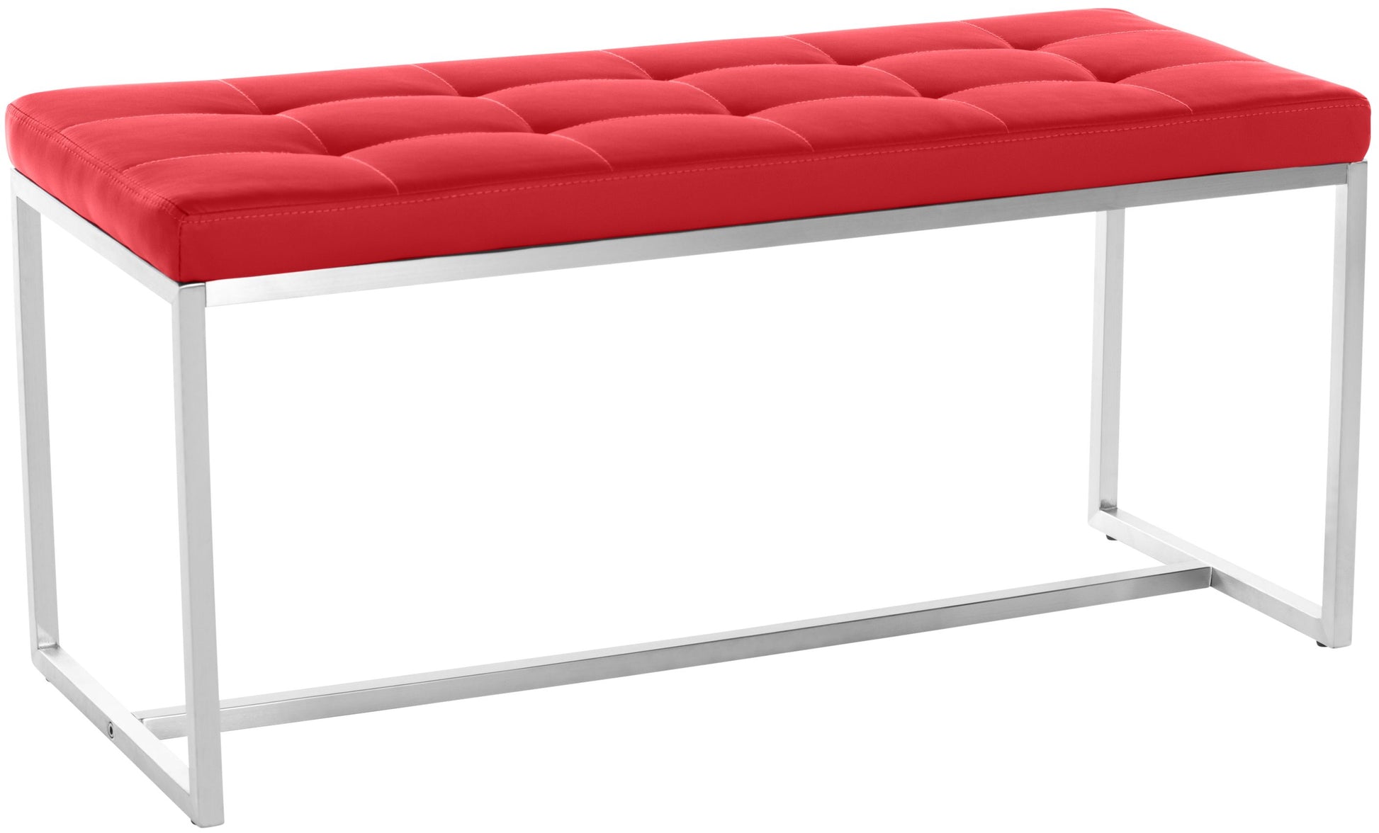 Zitbank, Sofa - Comfortabele Zitting - Gecombineerbare Poef Optie Kleur rood