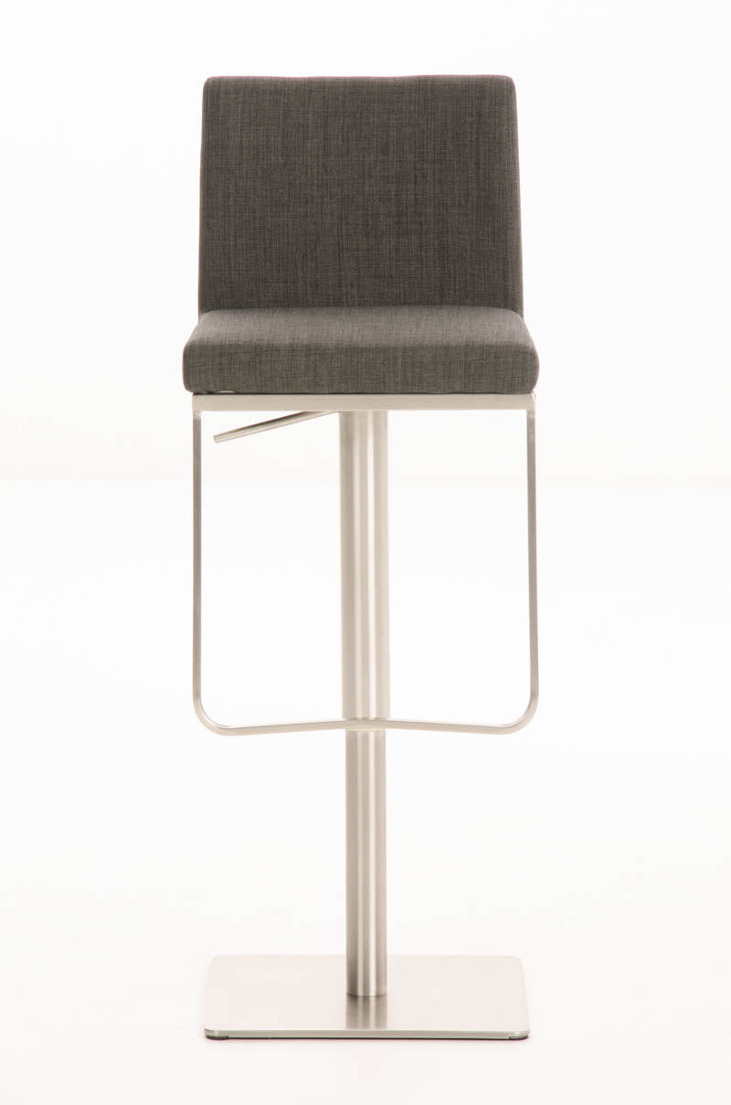 Barkruk in stof, kruk, ergonomisch comfort - Draaibaar en in hoogte verstelbaar design Kleur donkergrijs