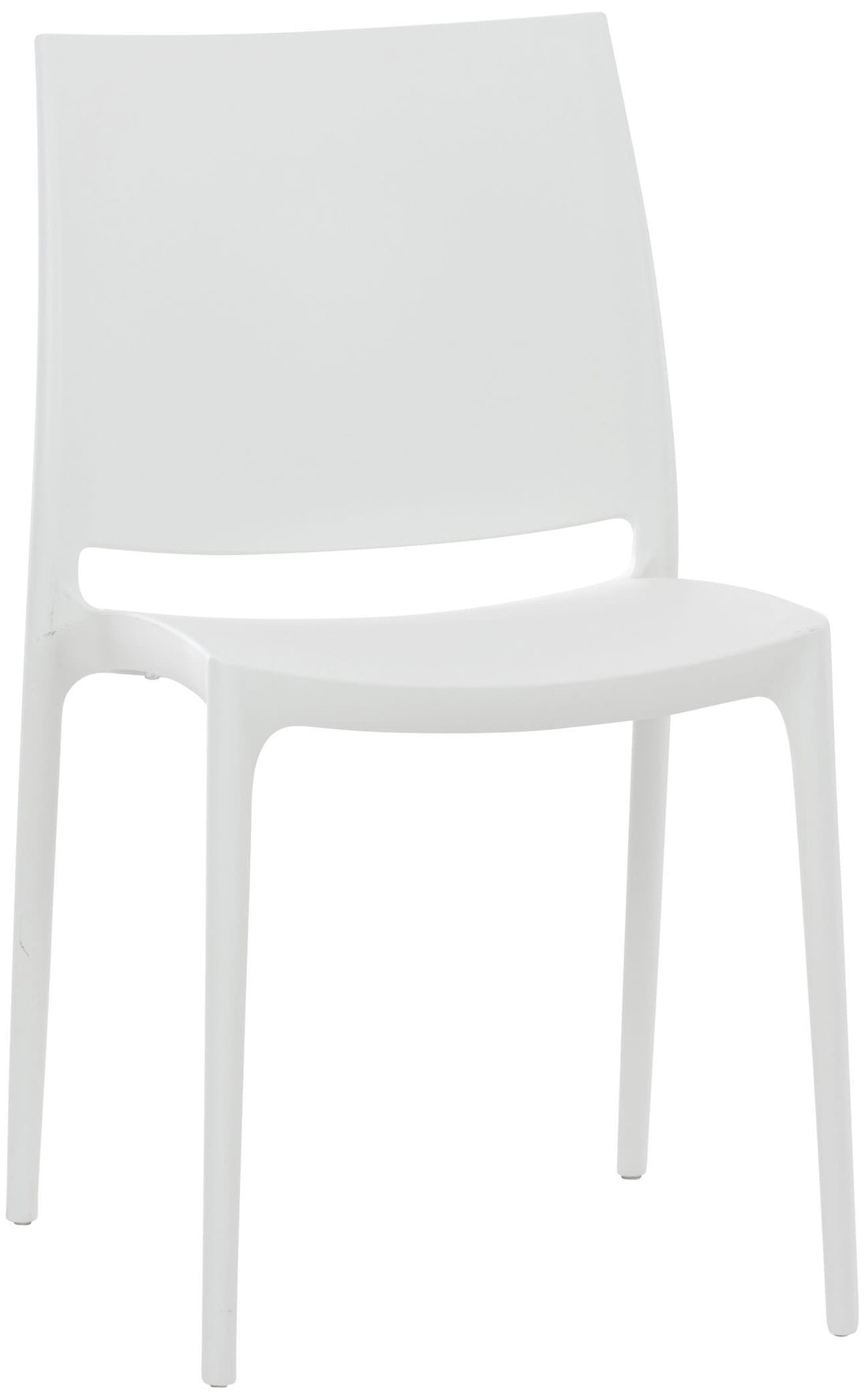 UV-bestendige Moderne Stoel - Trendy Kuipstoel - Kleurvast & Stapelbaar Design Kleur wit
