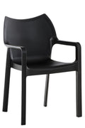 Stijlvolle Moderne Stoel - Trendy Look - UV-bestendig en Waterafstotend Kleur zwart