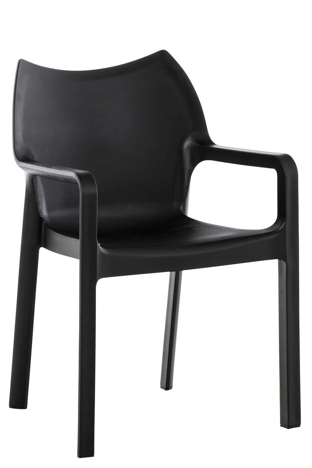 Stijlvolle Moderne Stoel - Trendy Look - UV-bestendig en Waterafstotend Kleur zwart