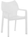 Stijlvolle Moderne Stoel - Trendy Look - UV-bestendig en Waterafstotend Kleur wit