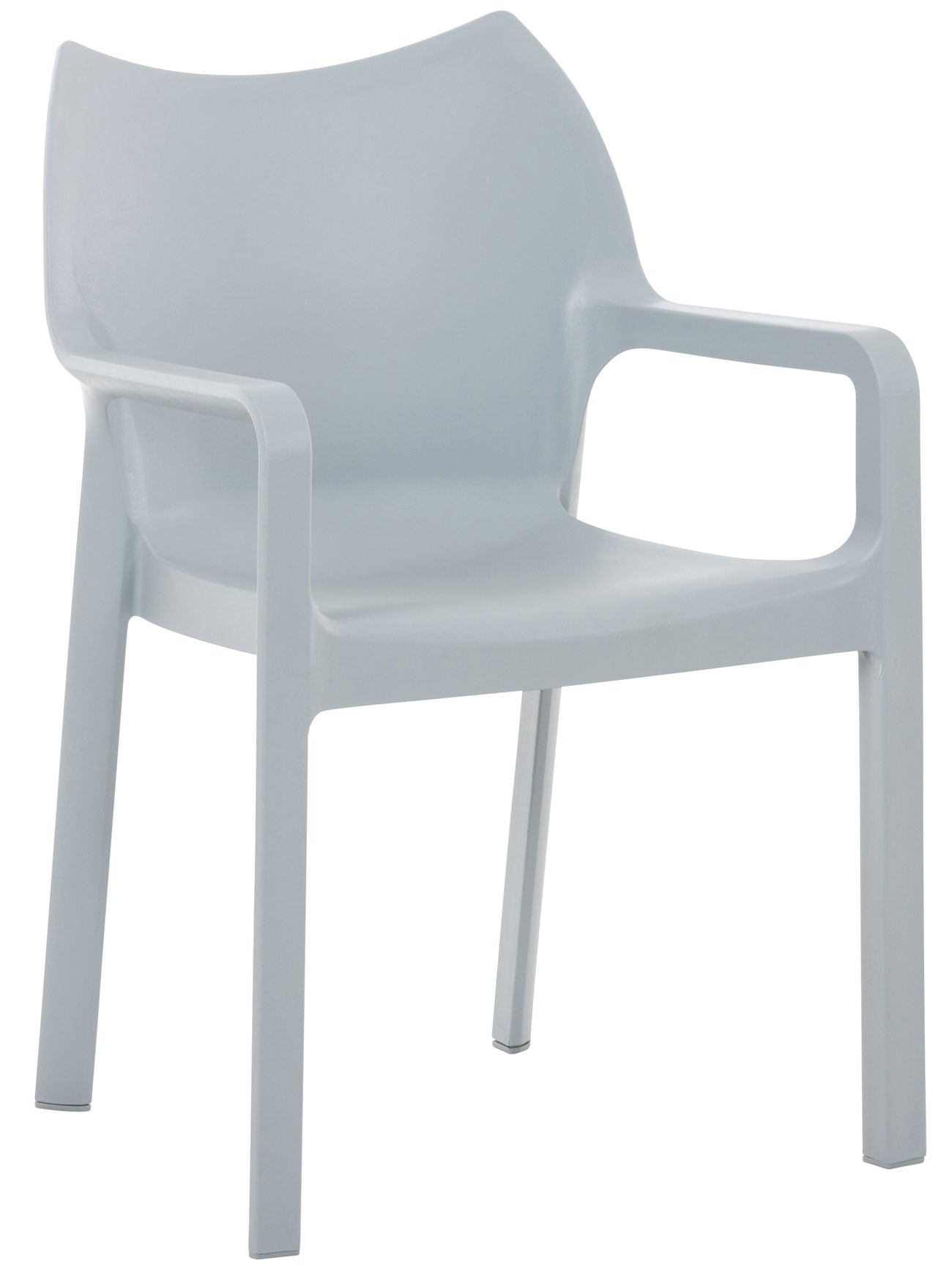 Stijlvolle Moderne Stoel - Trendy Look - UV-bestendig en Waterafstotend Kleur lichtgrijs