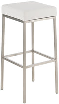 Barkruk Kunstleer - Hocker - Onderhoudsvriendelijk & Duurzaam Design Kleur wit