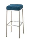 Barkruk met Stoffen Bekleding - Kruk - Onderhoudsvriendelijk Design Kleur blauw