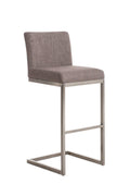 Ergonomische Barkruk - Hoge Kruk - Comfortabel Zitten met Stalen Frame Kleur grijs