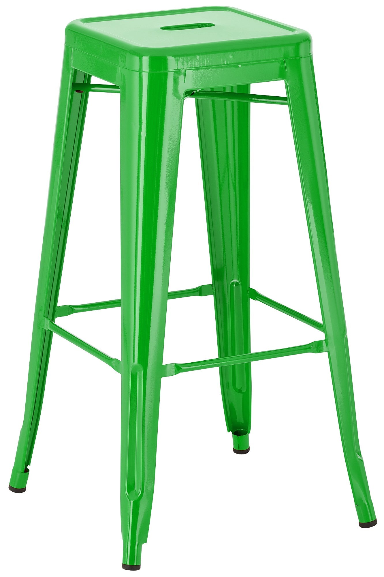 Barstoel, Kruk - Stapelbaar Design, Ruimtebesparend - Moderne uitstraling Kleur groen
