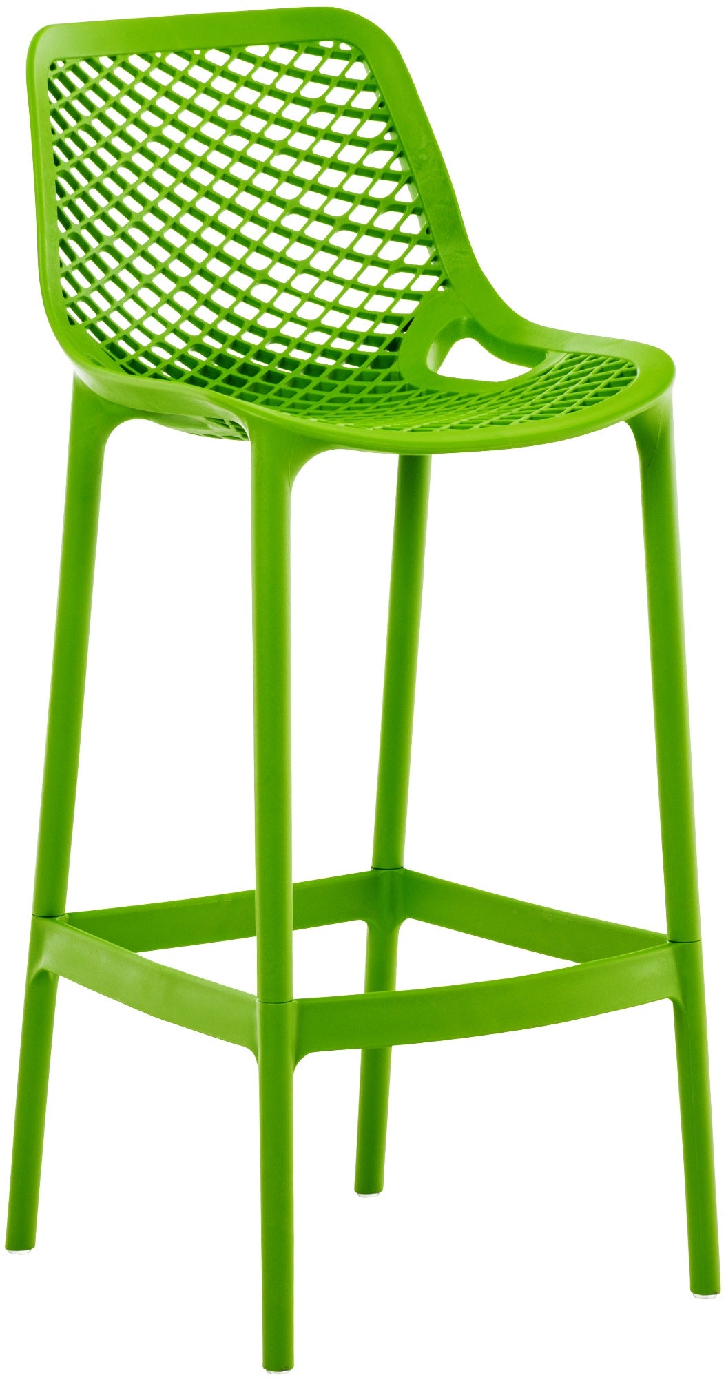 Design Barkruk - Barkstoel - Ergonomisch Comfort, UV-bestendig polypropyleen Kleur groen