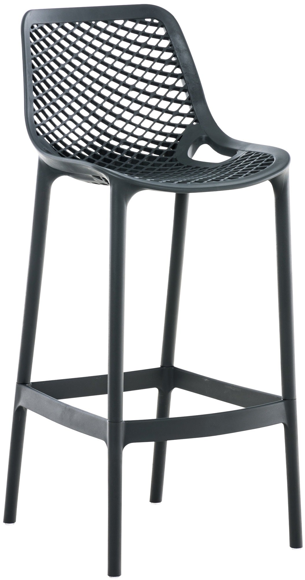 Design Barkruk - Barkstoel - Ergonomisch Comfort, UV-bestendig polypropyleen Kleur groen