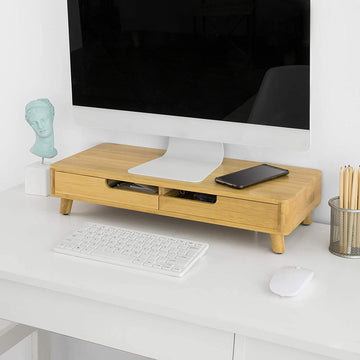 Houten Opbergplank - Displaystandaard - Organisator - Multifunctioneel - Milieuvriendelijk - 41 cm x 30 cm x 165 cm