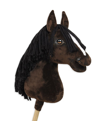 Super Hobby Horse Premium - stokpaard - handgemaakt & duurzaam - donkerbruin - groot formaat