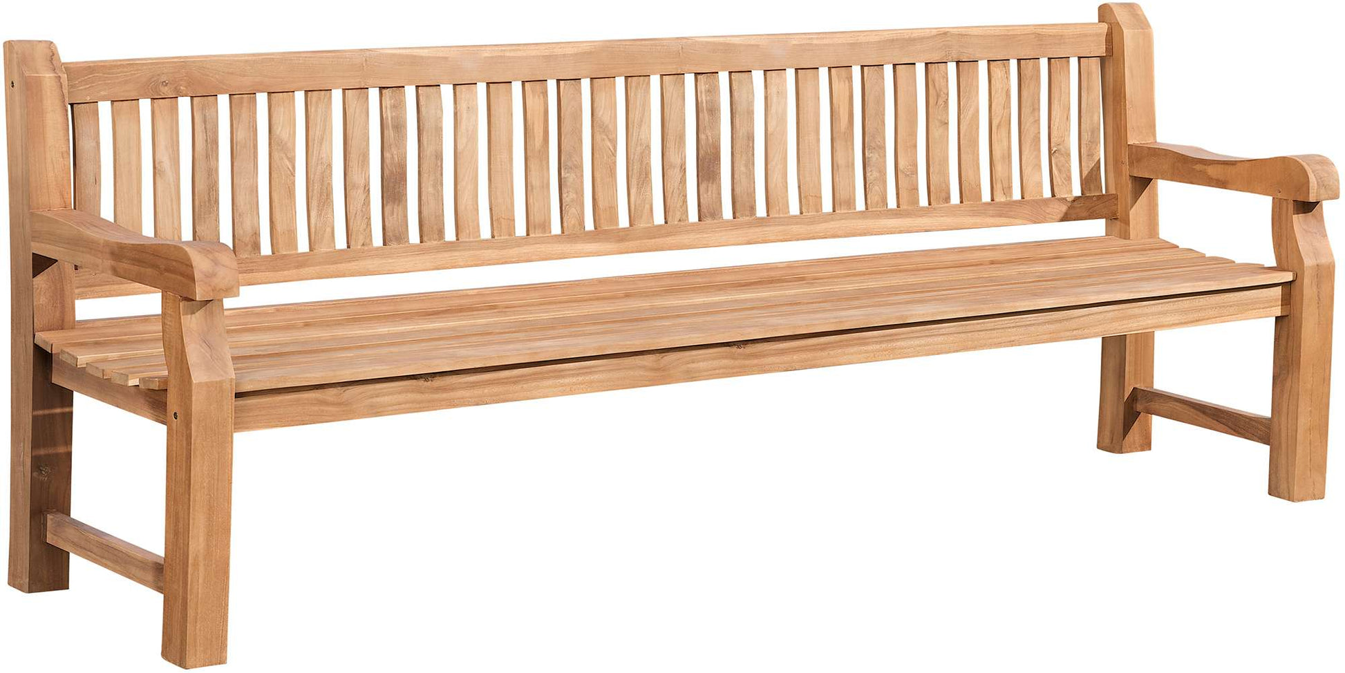 Teakhouten Tuinbank V2 - Houten Zitbank - Duurzaam en Weerbestendig Design Kleur teak Maat