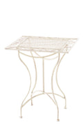 Nostalgische IJzeren Tafel - Vintage Stijl - Extreem Stabiel Kleur antiek-creme