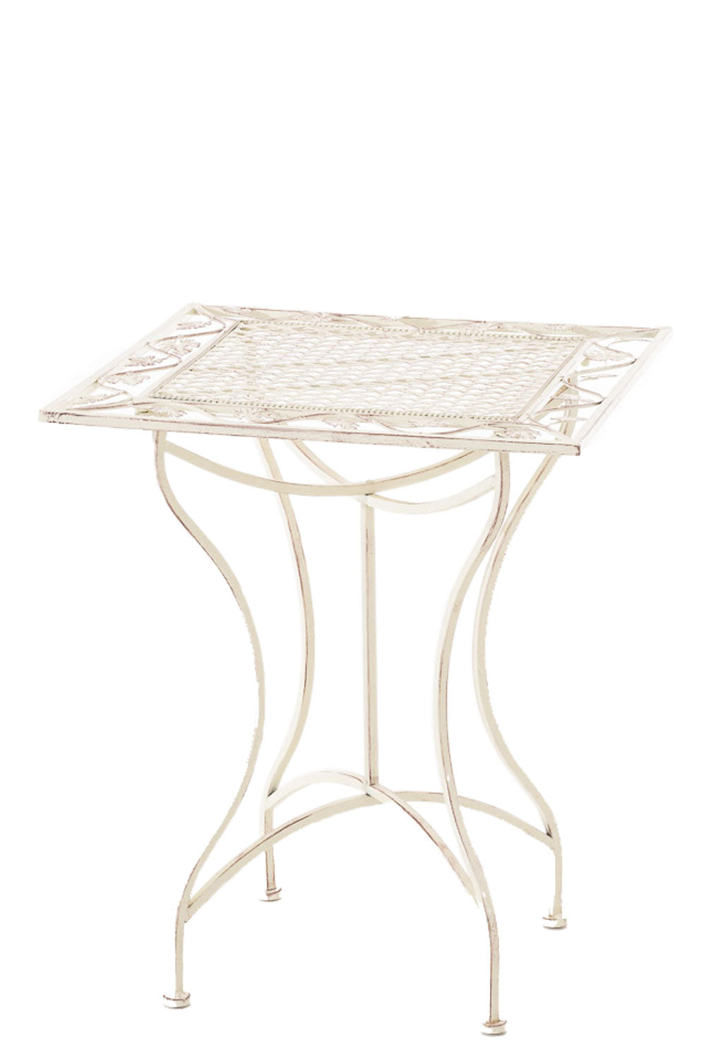 Nostalgische IJzeren Tafel - Vintage Stijl - Extreem Stabiel Kleur antiek-creme