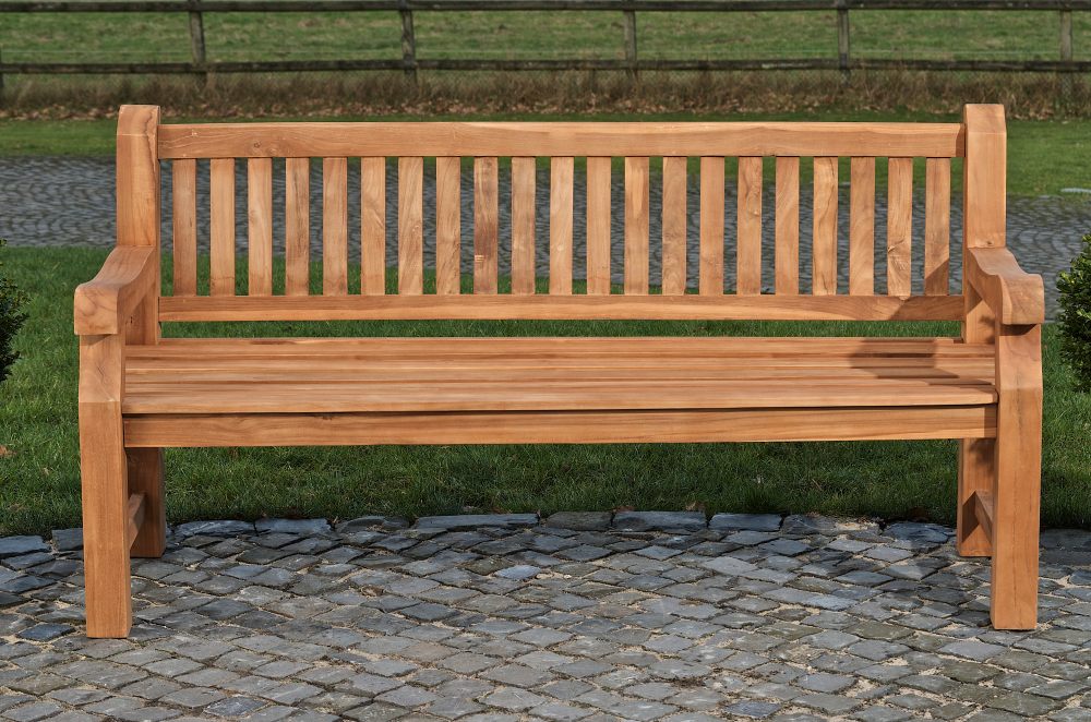 Teakhouten Tuinbank Jackson - Massief Hout - Ergonomisch Comfort Kleur teak