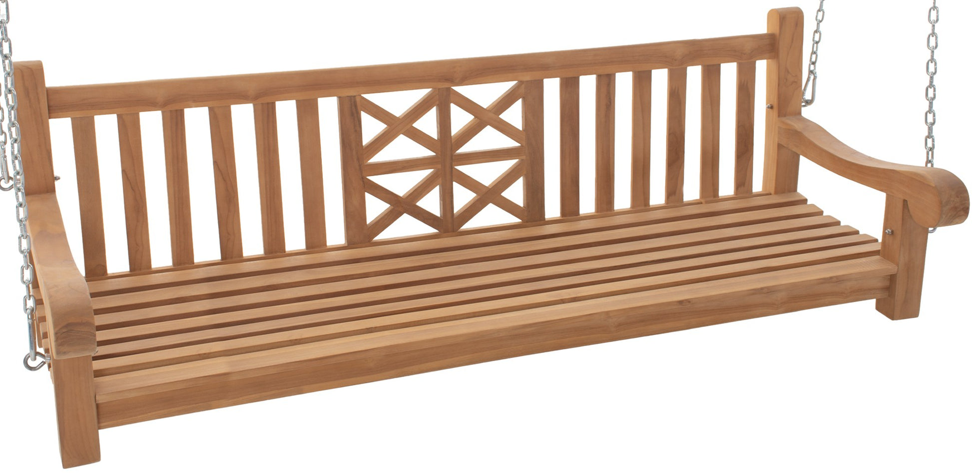 Schommelbank voor Buiten - Tuinbank - Weerbestendig Teakhout Kleur teak Maat
