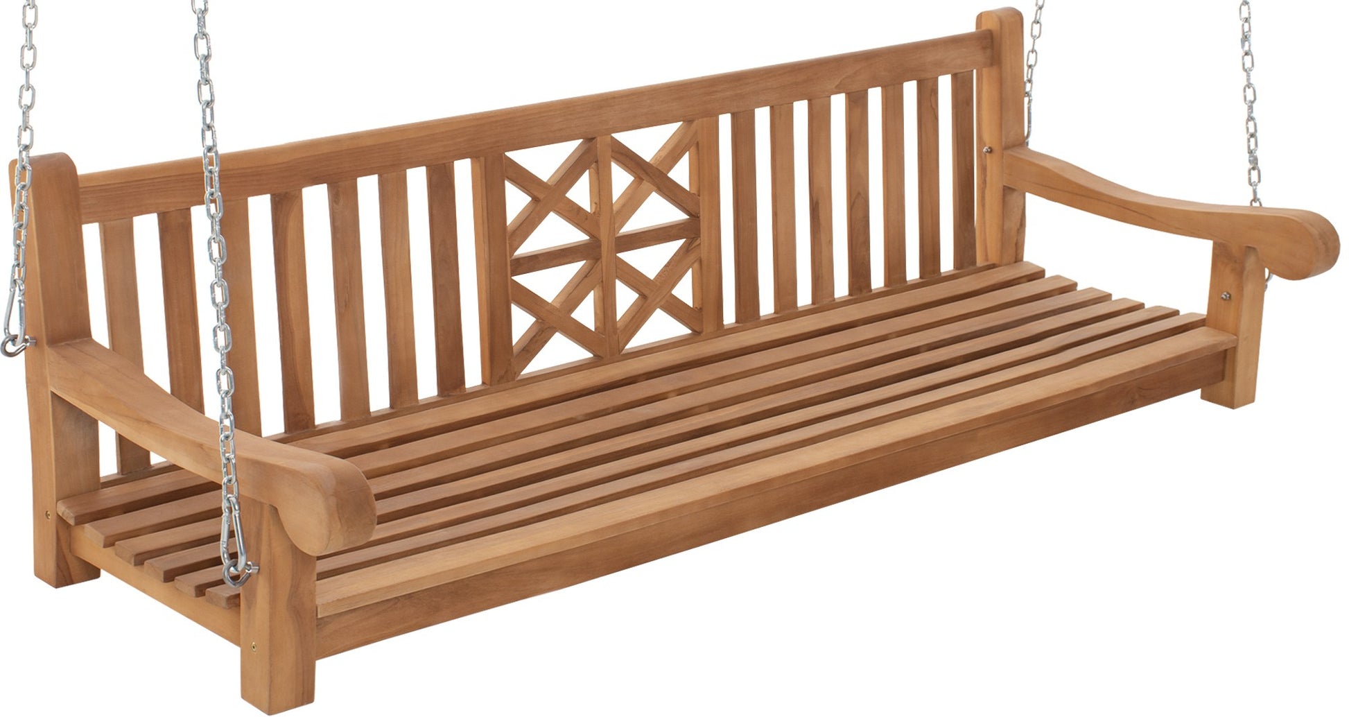 Schommelbank voor Buiten - Tuinbank - Weerbestendig Teakhout Kleur teak Maat