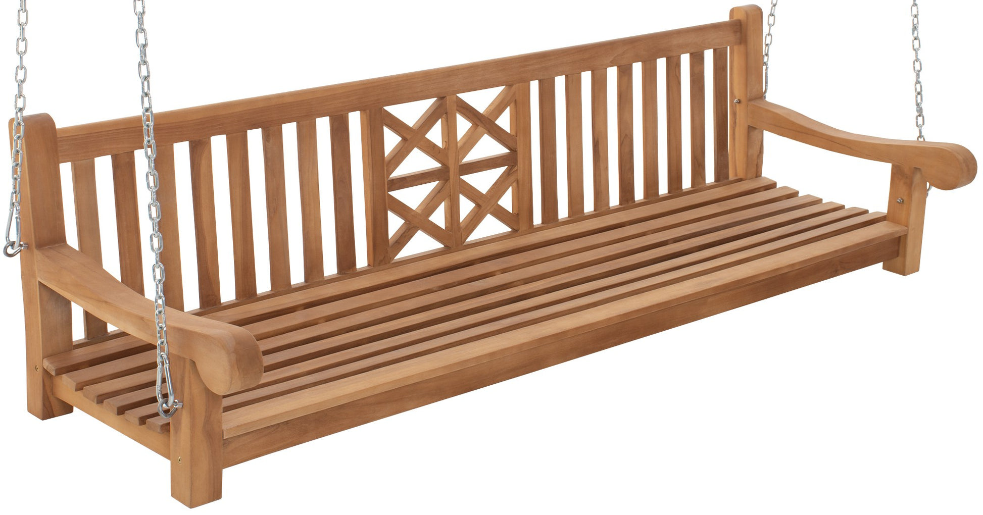 Schommelbank voor Buiten - Tuinbank - Weerbestendig Teakhout Kleur teak Maat