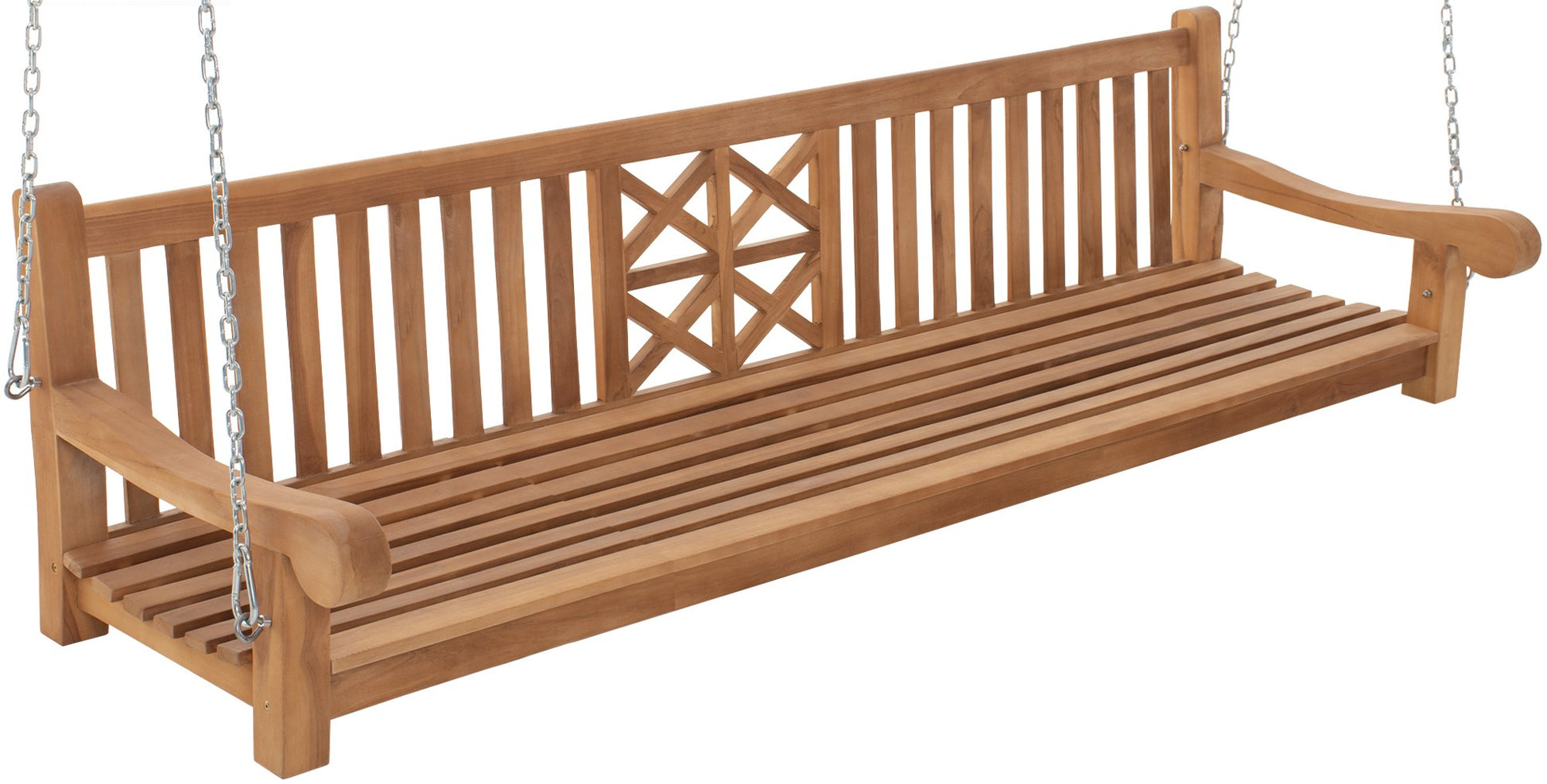 Schommelbank voor Buiten - Tuinbank - Weerbestendig Teakhout Kleur teak Maat
