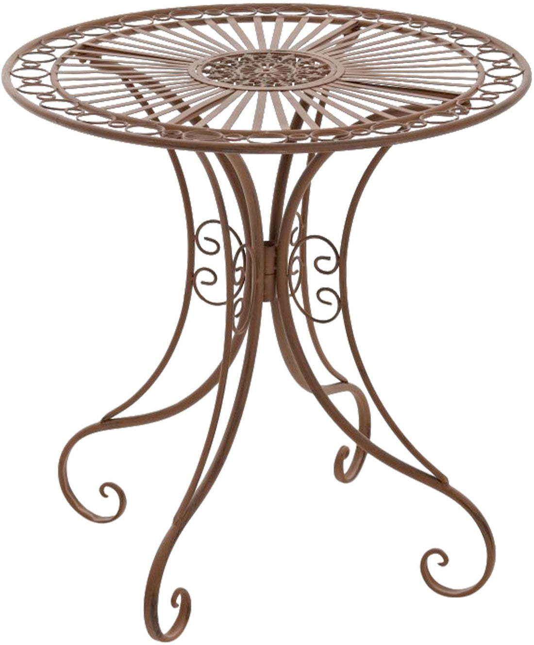 Nostalgische Tuin Tafel - Retro Eettafel, Handgemaakte Stabiliteit voor Kleine Ruimtes Kleur antiek bruin