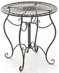 Nostalgische Tuin Tafel - Verfijnde Blikvanger - Handbewerkt Ijzer Kleur bronzen