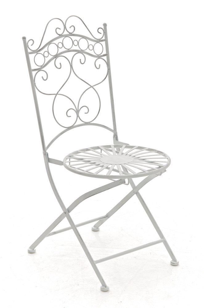 Nostalgische Tuinstoel - Elegante Blikvanger - Handgemaakte Details, Uiterst Stabiel Design Kleur antiek bruin