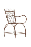 Nostalgische Tuinstoel - Antieke Tuinzetel - Handgemaakt IJzer, Stabiel Design Kleur antiek bruin