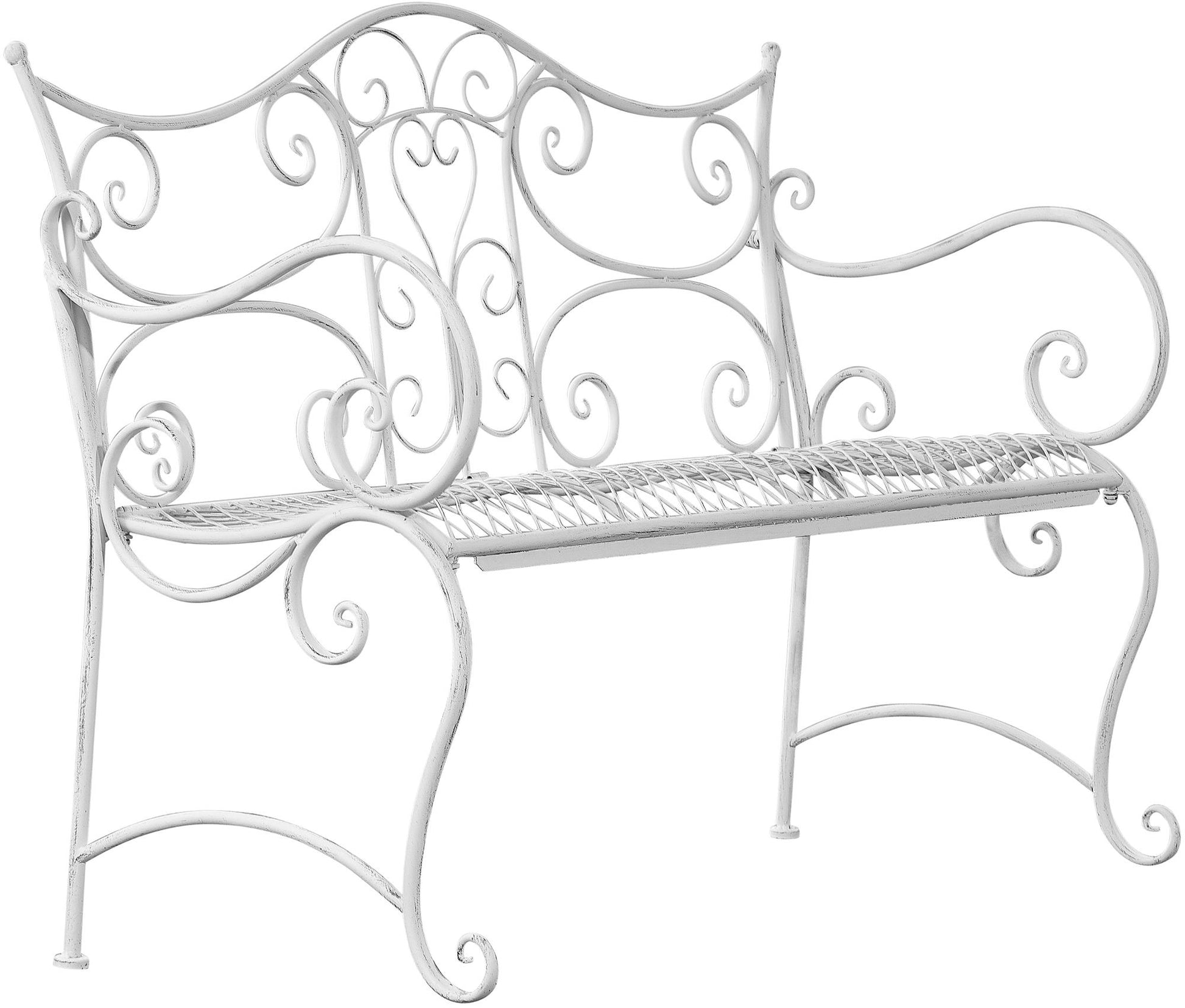Tuinbank - Elegante Bank - Tijdloze Eyecatcher in de Serre Kleur antiek wit