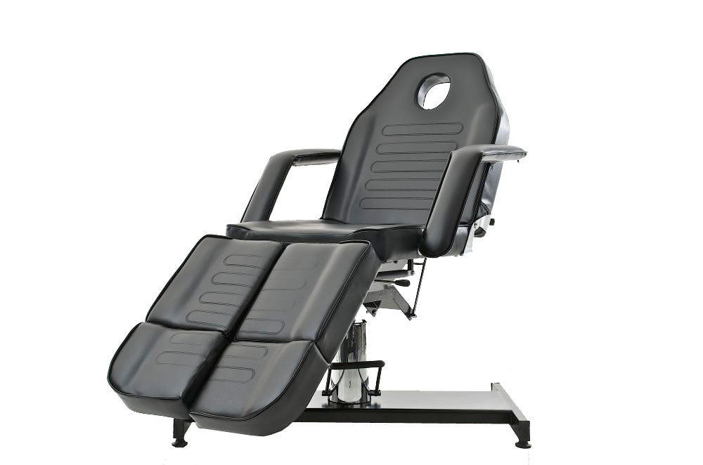 Hydraulische Behandelstoel - Pedi-Stoel - Verstelbare Hoogte 60-75 cm Kleur wit