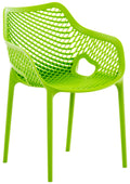 Stapelstoel XL - Terrasstoel - Optimaal Zitcomfort, Weer- en UV-bestendig Kleur groen