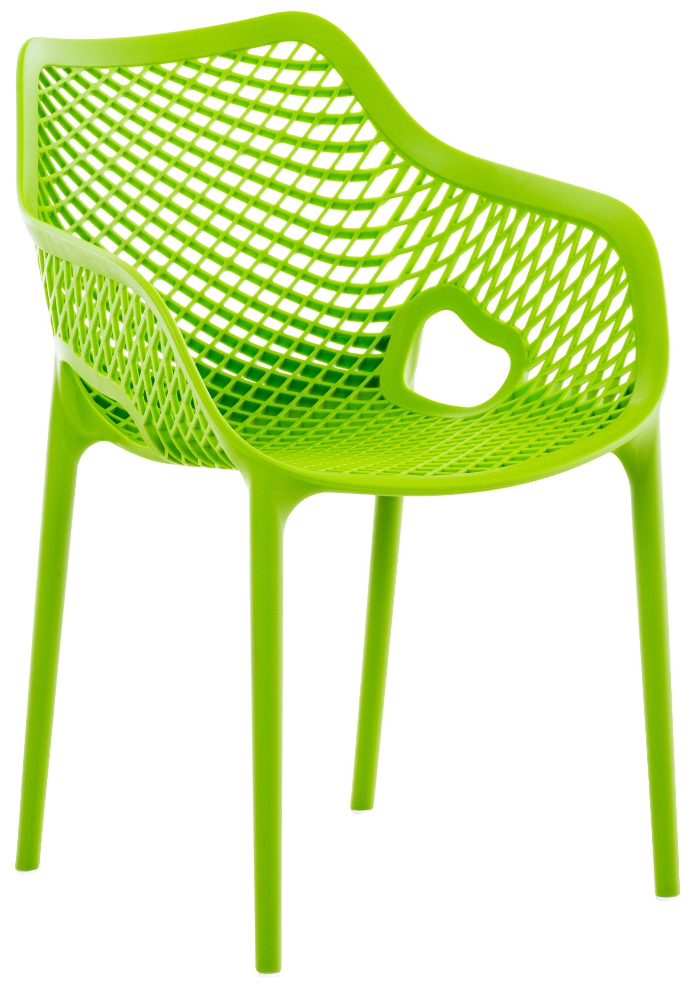 Stapelstoel XL - Terrasstoel - Optimaal Zitcomfort, Weer- en UV-bestendig Kleur groen