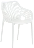 Stapelstoel XL - Terrasstoel - Optimaal Zitcomfort, Weer- en UV-bestendig Kleur wit