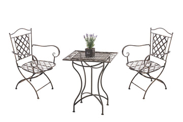 Handgemaakte Tuinset - Nostalgisch Design - Unieke Charme op je Terras Kleur brons