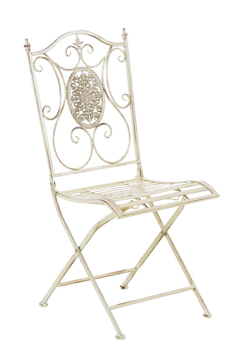 Tuinset Nostalgisch Design - Elegant Tuinmeubilair - Handgemaakt IJzer voor Stabiliteit Kleur antiek-crème