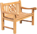 Teakhouten Tuinbank - Buitenbank - Duurzaam Ergonomisch Comfort Kleur teak Maat