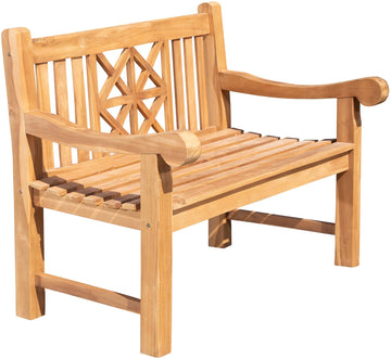 Teakhouten Tuinbank - Buitenbank - Duurzaam Ergonomisch Comfort Kleur teak Maat