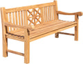 Teakhouten Tuinbank - Buitenbank - Duurzaam Ergonomisch Comfort Kleur teak Maat